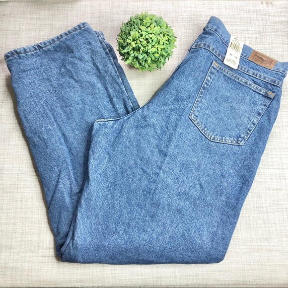 Vintage NWT LLBean flannel lined double L relaxed fit jeans, 40 x 33.5” - Picture 5 of 8